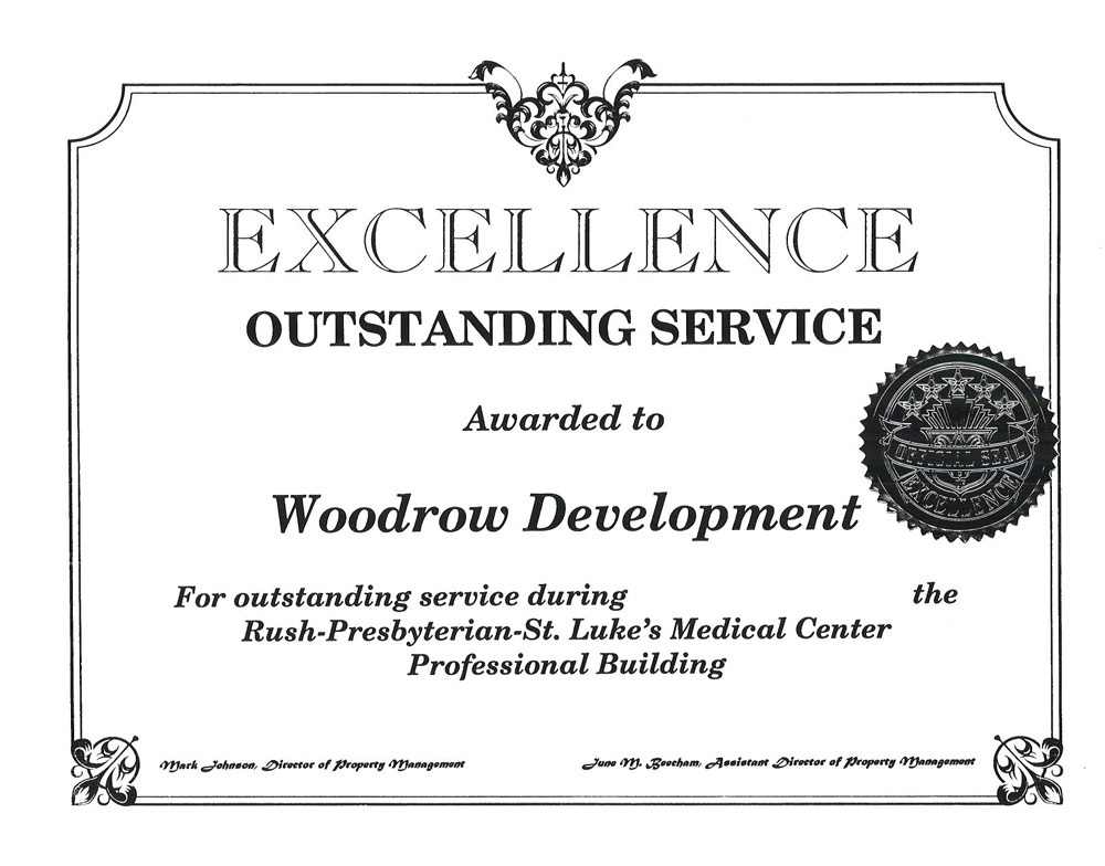 Excellence Outstanding Service Award
